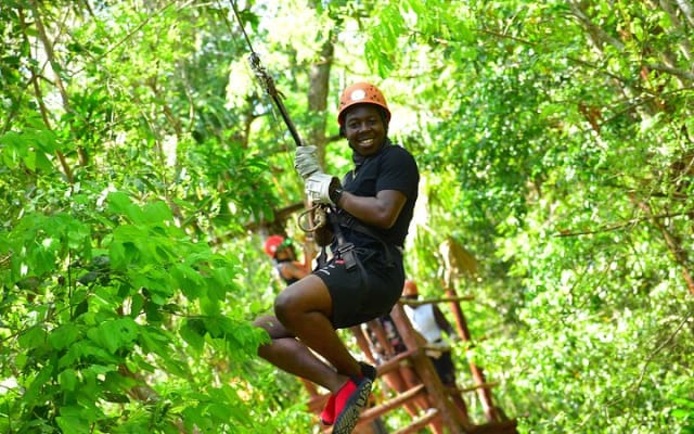 Live this extreme adventure tour. Jungle zip line with ATV and cenote swim. photo 8