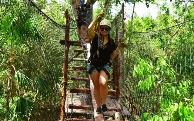 Jungle Adventure from Cancun: Horseback, ATV, Ziplines & Cenote photo 9