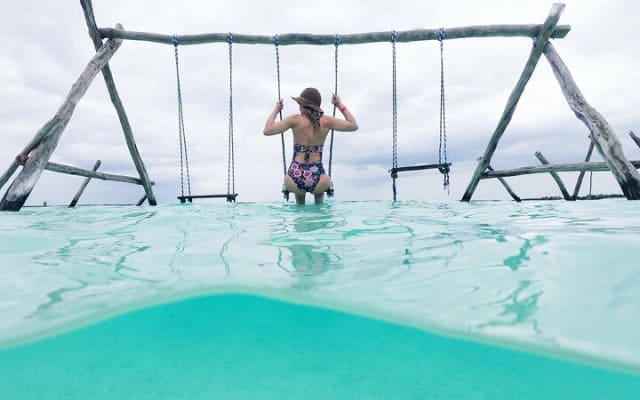 Bacalar Lagoon Seven Colors with Pontoon Ride from Tulum photo 12