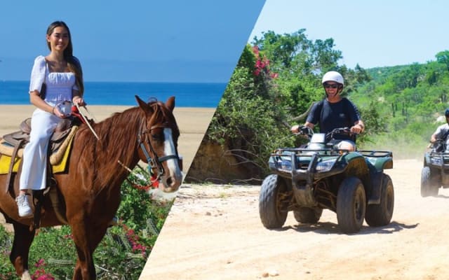 Los Cabos ATV and Pacific Horseback Riding Combo Tour