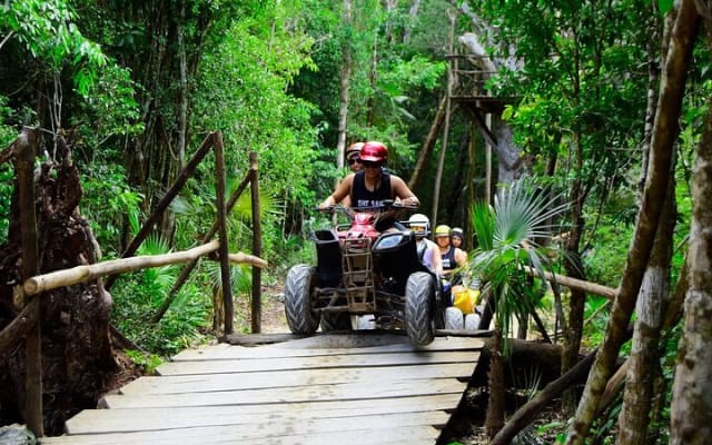 Outstanding Horseback Riding Tour with ATV, Ziplines and Cenote photo 9