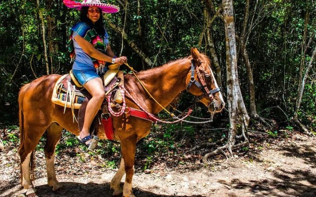 Half Day Horseback Riding Adventure with Cenotes in the Jungle photo 9