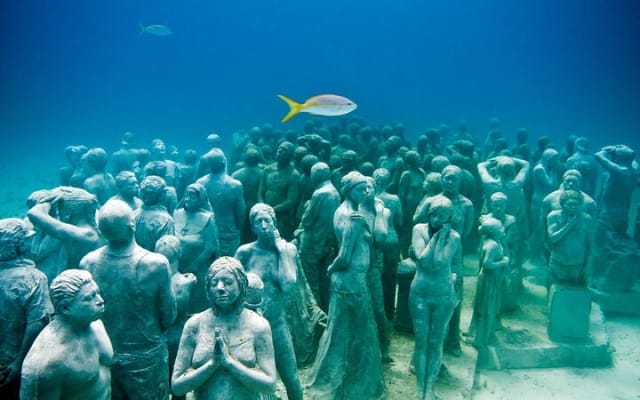 Snorkeling in Isla Mujeres and Underwater Museum