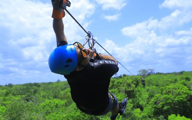 Zipline adventure with bungee swing, sacred cenote and snack photo 2