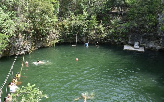 Zipline adventure with bungee swing, sacred cenote and snack photo 5