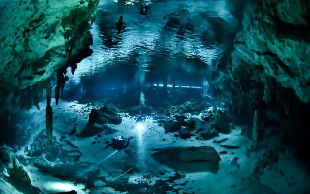 Go for 2 dives in cenote Dos ojos for certified divers photo 10