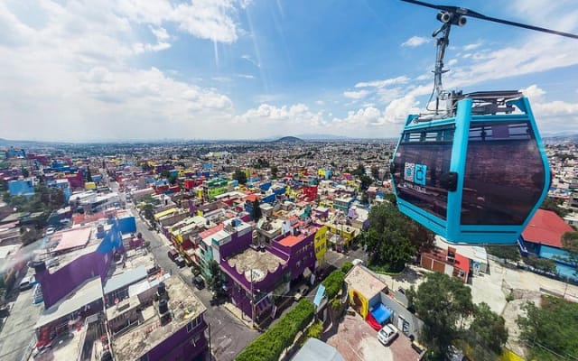 Travel by Cable Car in Mexico City-Iztapalapa