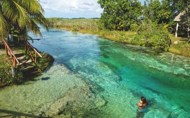 Pontoon Boat Ride through Bacalar photo 2