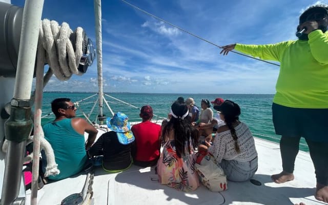 Catamaran Sail with Snorkeling and Beach Club of Isla Mujeres photo 5