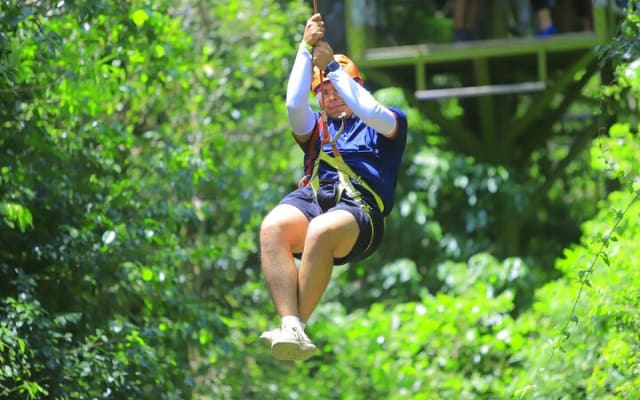 Jungle Adventure from Cancun: Ziplines, Bungee swing and Cenote photo 9