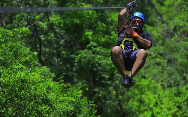Jungle Zipline Adventure Tour with Cenote swim and Bungee swing photo 5