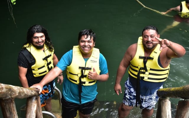 Jungle Zipline Adventure Tour with Cenote swim and Bungee swing photo 15