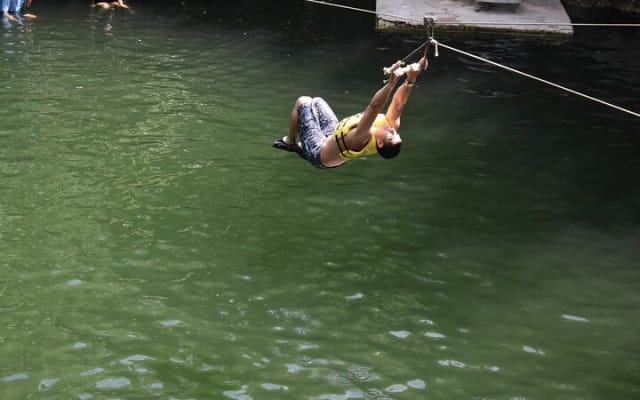 Jungle Zipline Adventure Tour with Cenote swim and Bungee swing photo 10