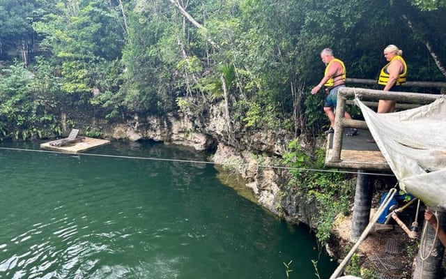 Jungle Zipline Adventure Tour with Cenote swim and Bungee swing photo 12