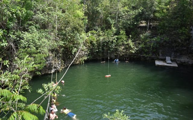 Cenote Jungle Adventure with Zipline circuit, transport & snacks photo 7