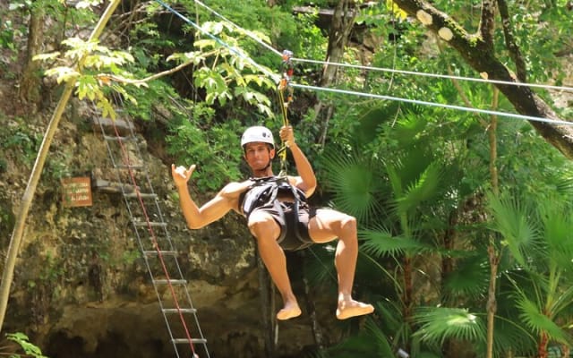 Half Day Outdoor Adventour ATV, Rappel, Cenote, Aquatic Zipline photo 3