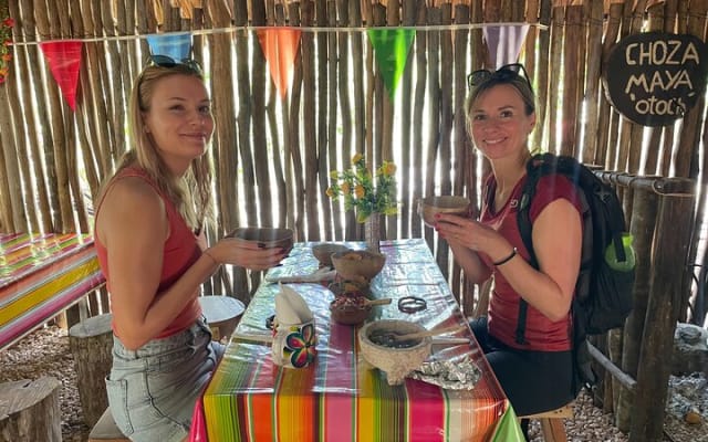 Private Tour Coba ruins Cenote Cavern Mayan Village Lunch photo 6