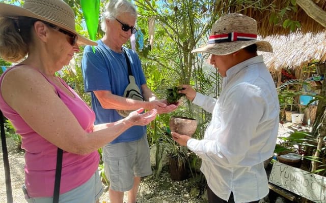 Private Tour Coba ruins Cenote Cavern Mayan Village Lunch photo 4