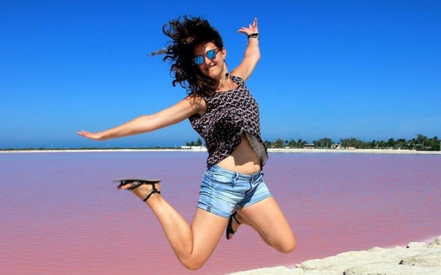 Natural Pink Lake Coloradas Transportation Included from Tulum photo 2