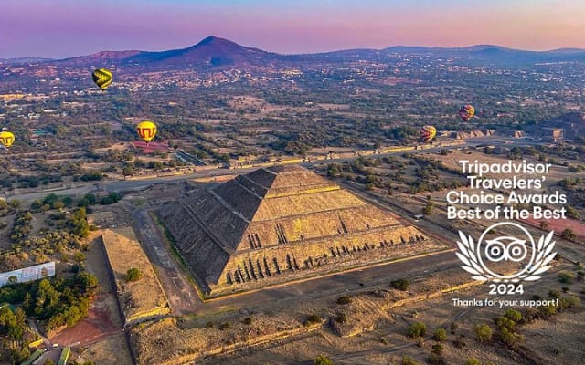 Balloon Flight with Teotihuacan & Guadalupe Shrine Full day Tour