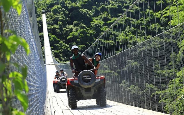 Combo ATV Jorullo Bridge + zip lines + mule ride photo 2