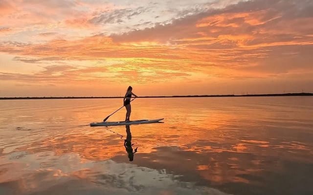 Paddle Board at Dawn in Yucatan