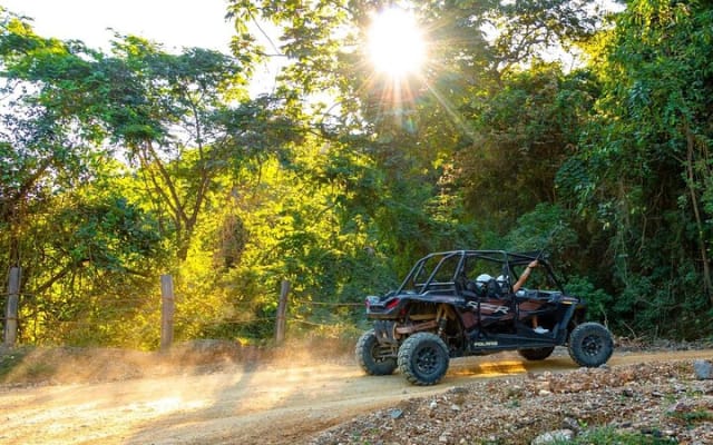 Cruza en RZR o ATV el puente colgante más largo + cascada photo 5
