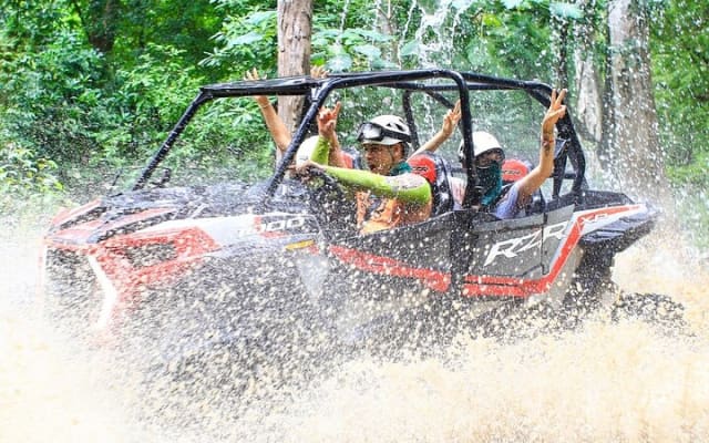 Cruza en RZR o ATV el puente colgante más largo + cascada photo 4