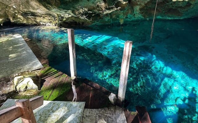 Nature Adventure at Cenote 2 Ojos and Gran Cenote! Tulum Ruins photo 9