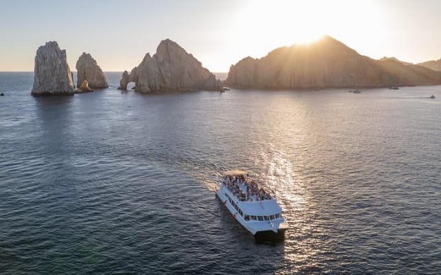 Cabo Sunset Dinner Cruise with Live Music & Open Bar on Cabo Wave
