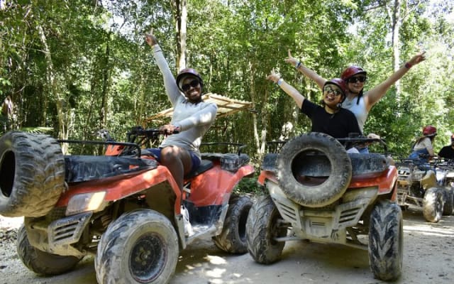 ATV Circuit in Cancun, Horseback Riding, Zip Lines, Cenote, lunch