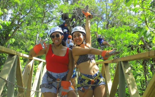 Top Ziplines in Mexico with Cenote, Bungee, snack & transport photo 15