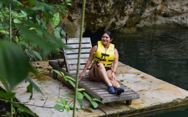 Jungle Zipline Adventure Tour with Cenote swim and Bungee swing photo 2