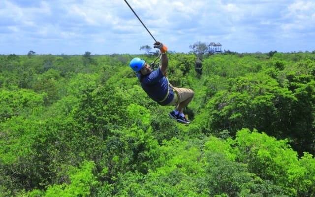 Jungle Adventure from Cancun: Ziplines, Bungee swing and Cenote photo 15