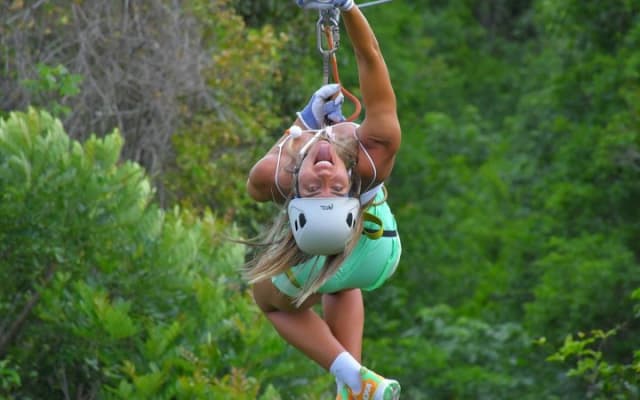 Zipline adventure with bungee swing, sacred cenote and snack photo 11