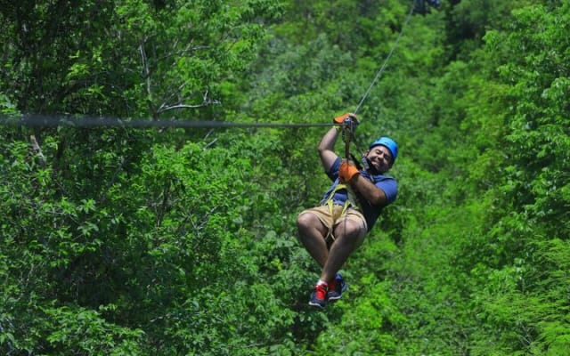 Unforgettable Zipline experience with cenote, snack and transport photo 5
