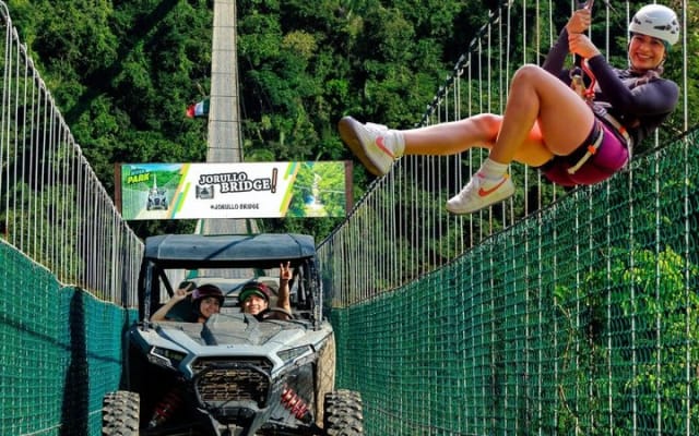 Combo RZR Zip Lines and Mule Ride Jorullo Route