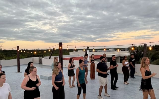 Tulum Salsa class at the Beach photo 12