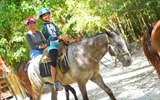 Horseback Riding Tour, ATV circuit, Ziplines & Cenote from Cancun photo 9