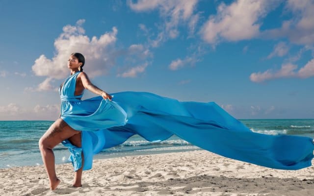 Séance photo avec robe volante à Playa del Carmen photo 5