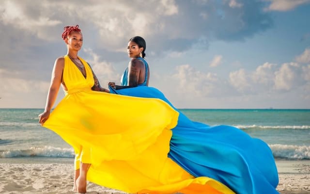 Séance photo avec robe volante à Playa del Carmen photo 12