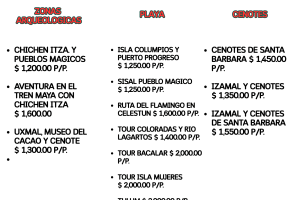 Tours Yucatán