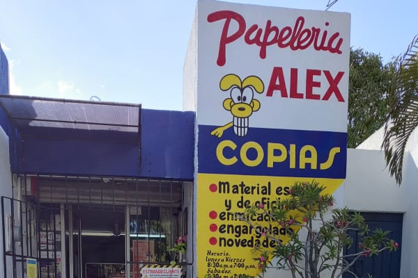 "PAPELERÍA Y COPIAS ALEX"