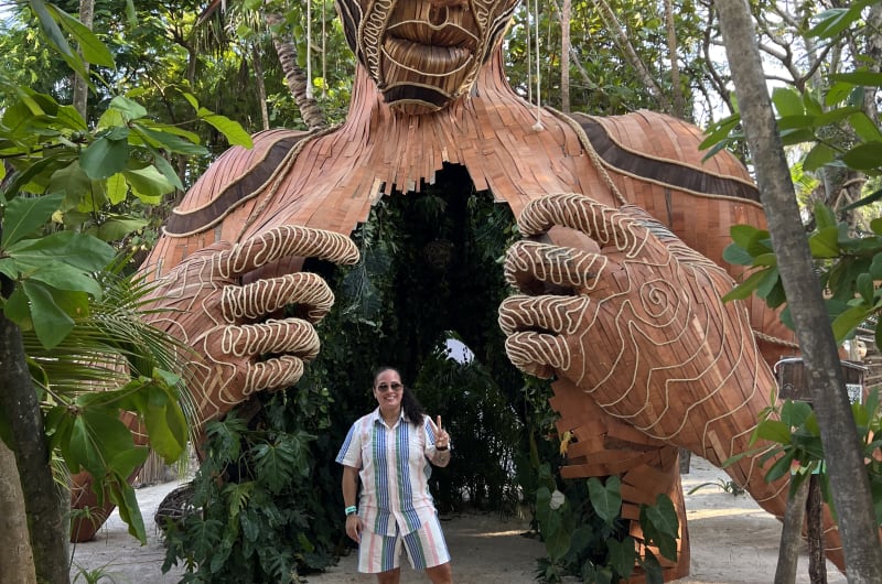 Tulum Wooden Sculpture - Daniel Popper — photo 1
