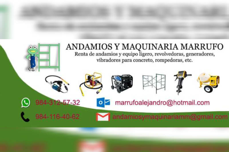 Andamios y Maquinaria Marrufo, Renta de equipo ligero — photo 3