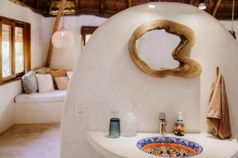 Beachfront villa on Tulum beach hotel zone - Three-Bedroom Villa — photo 2