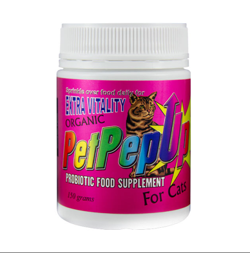 Organic Extra Vitality PetPepUp Probiotic Food Supplement Powder 150g