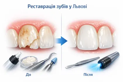 Переваги реставрації зубів - натуральний вигляд, швидкість, доступність