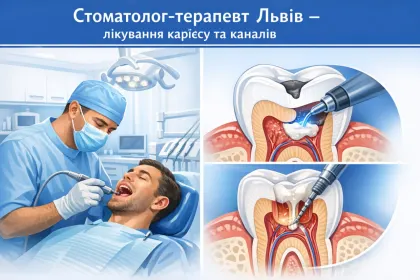 Терапевтична стоматологія Львів - лікування карієсу та каналів зубів