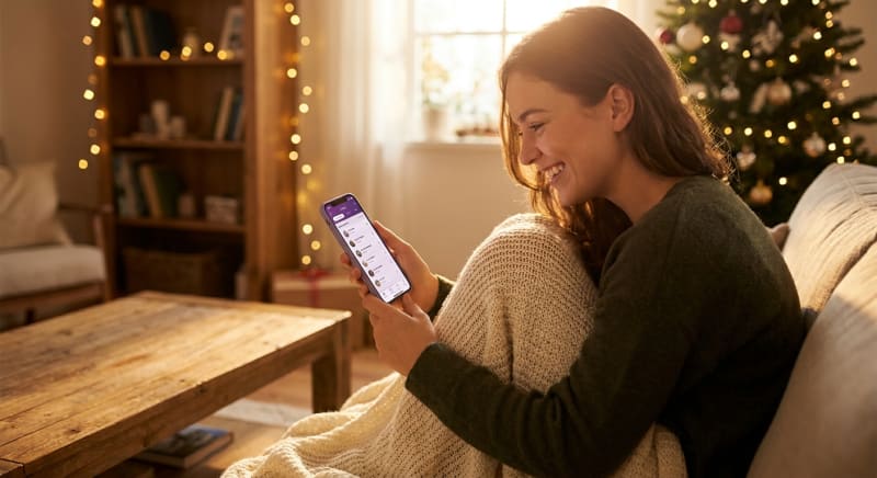 Capture d'écran de la page Chercher une liste de Mes Envies pour consulter une liste de cadeaux.